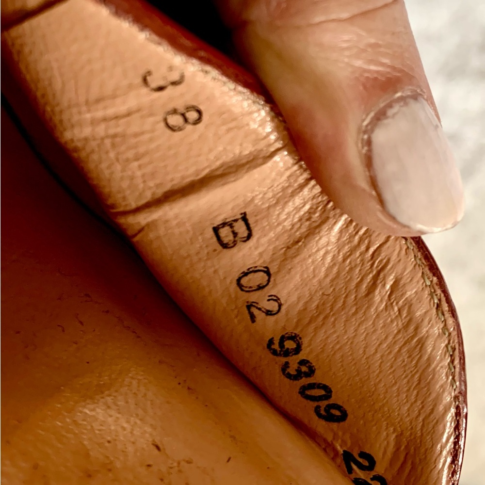 Robert Clergerie Burnt Orange Platform Heels - Picture 8 of 9